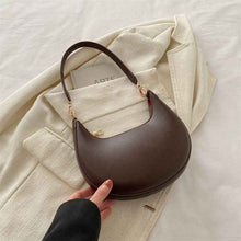 Niche Crescent New Simple All-Match Textured Shoulder Bag For Women