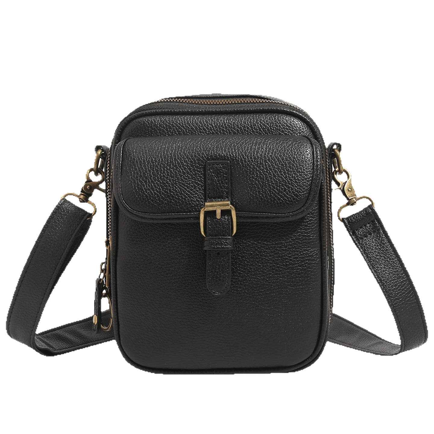 New PU Unisex Shoulder Messenger Trendy Storage Bag
