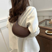 Niche Crescent New Simple All-Match Textured Shoulder Bag For Women