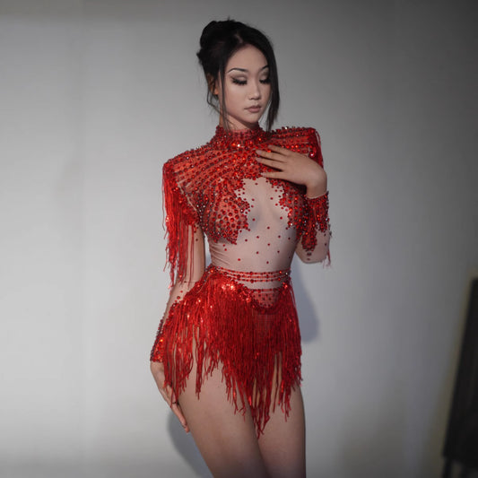 Sexy Bar Dancing Short Dress For Commercial Performance Stage by Mirlaine Univers
