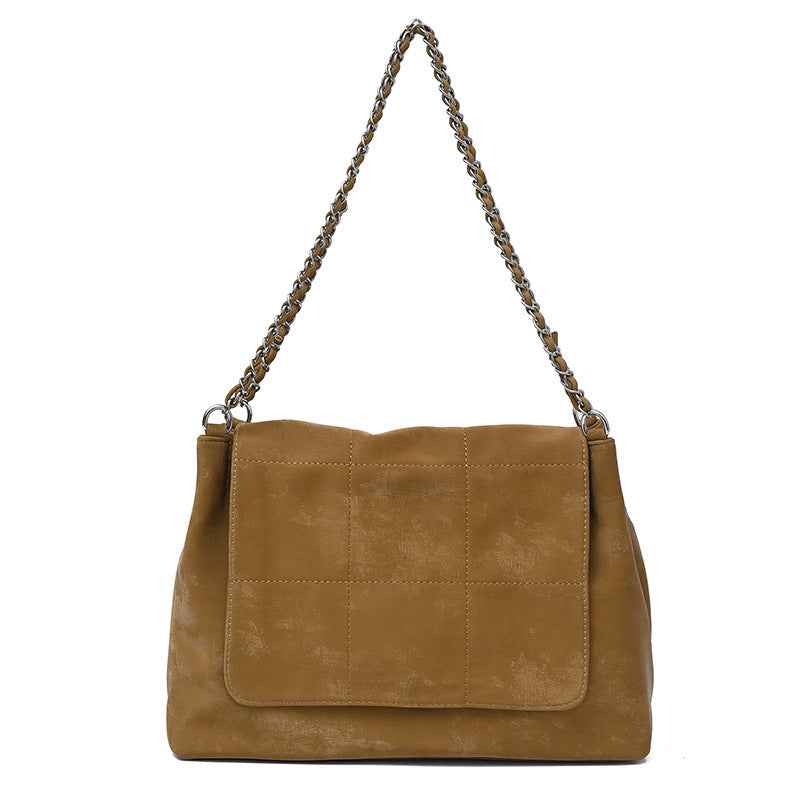 Womens High End High Capacity Suede Crossbody Tote For Work