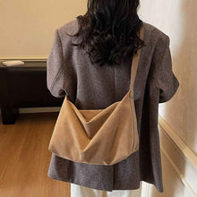 Womens Stylish Casual Minimalist High-Capacity Crossbody Bag