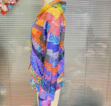 3D Digital Printed Sun Pattern Colorful Women's Sweatshirt