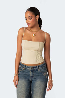 Sleeveless Slim-fit Outerwear Top For Women by Mirlaine Univers Sleeveless Slim-fit Outerwear Top For Women Mirlaine Univers sleeveless-slim-fit-outerwear-top-for-women 0 Sleeveless Slim-fit Outerwear Top For Women Mirlaine Univers Sleeveless Slim-fit Outerwear Top For Women