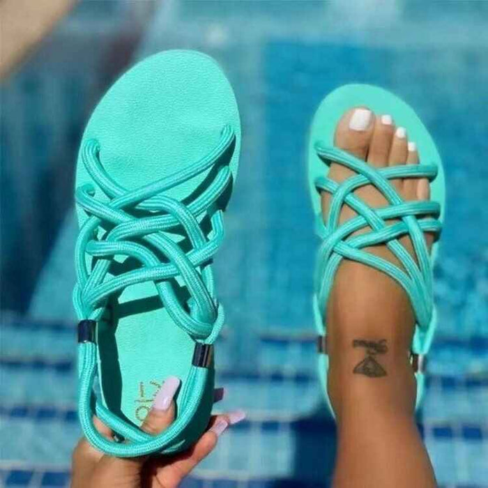 Nouvelles sandales pour femme, tendance été, style élégant