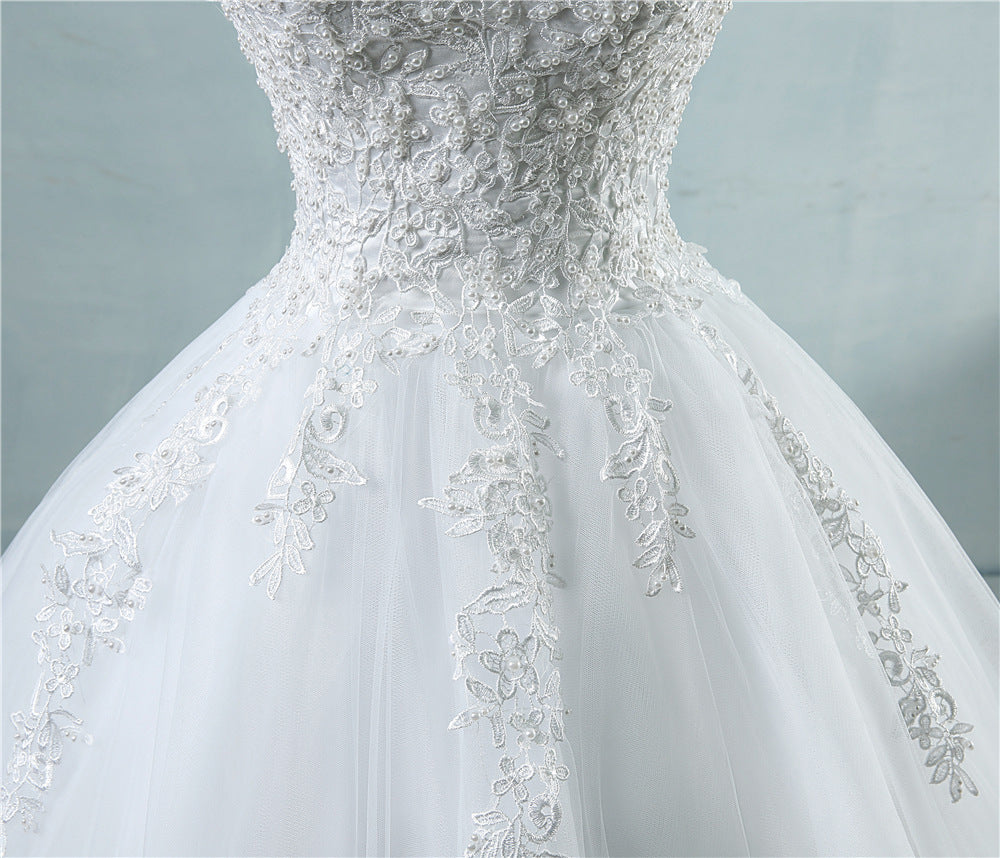 High Waist Wedding Dress With Deep V-neck by Mirlaine Univers