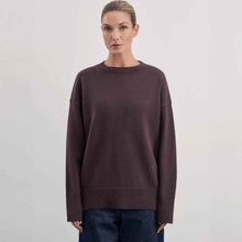 Women's Knitted Round Neck Solid Color Loose Fashion Sweater