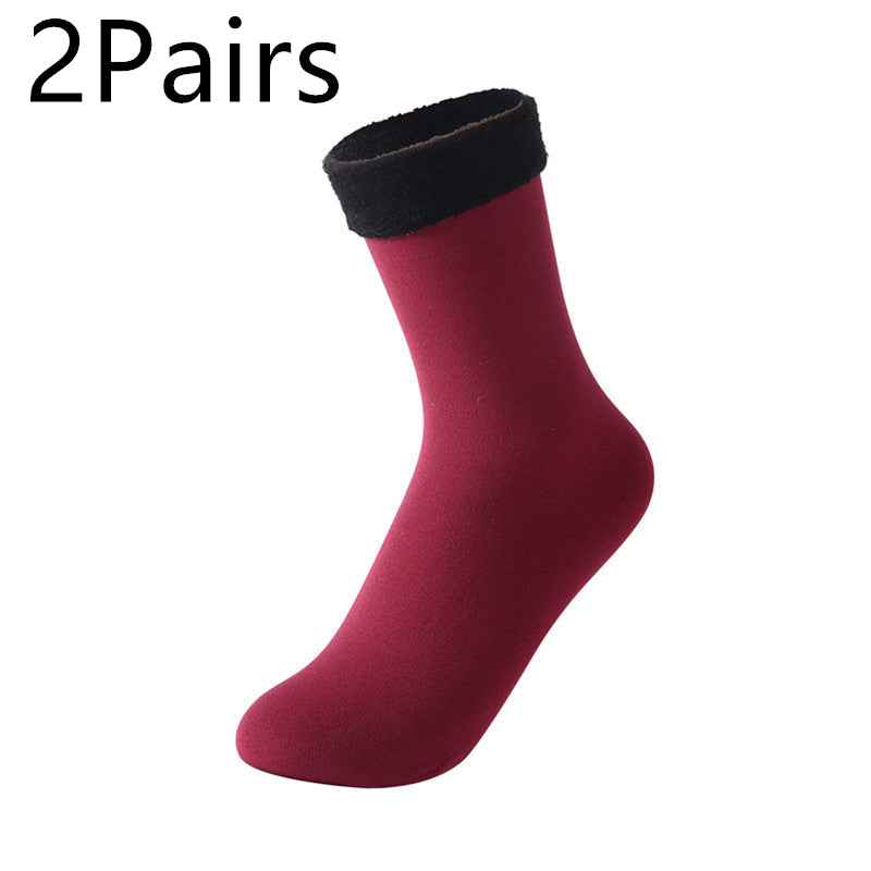 Women's Padded Velvet Warm Soft Medium Tube Socks