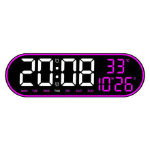 Simple Multifunctional Clock Living Room Wall Clock Home Decoration Digital Electronic Clock