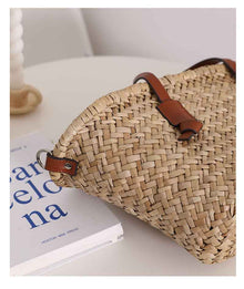 Natural Straw French-Style Single-Shoulder Woven Bag