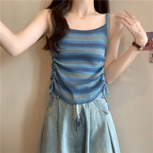Women's Fashionable Slim-Fit Striped Knitted Camisole by Mirlaine Univers Women's Fashionable Slim-Fit Striped Knitted Camisole Mirlaine Univers womens-fashionable-slim-fit-striped-knitted-camisole 0 Women's Fashionable Slim-Fit Striped Knitted Camisole Mirlaine Univers Women's Fashionable Slim-Fit Striped Knitted Camisole