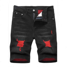 Men's Denim Shorts Summer Ripped Stretch