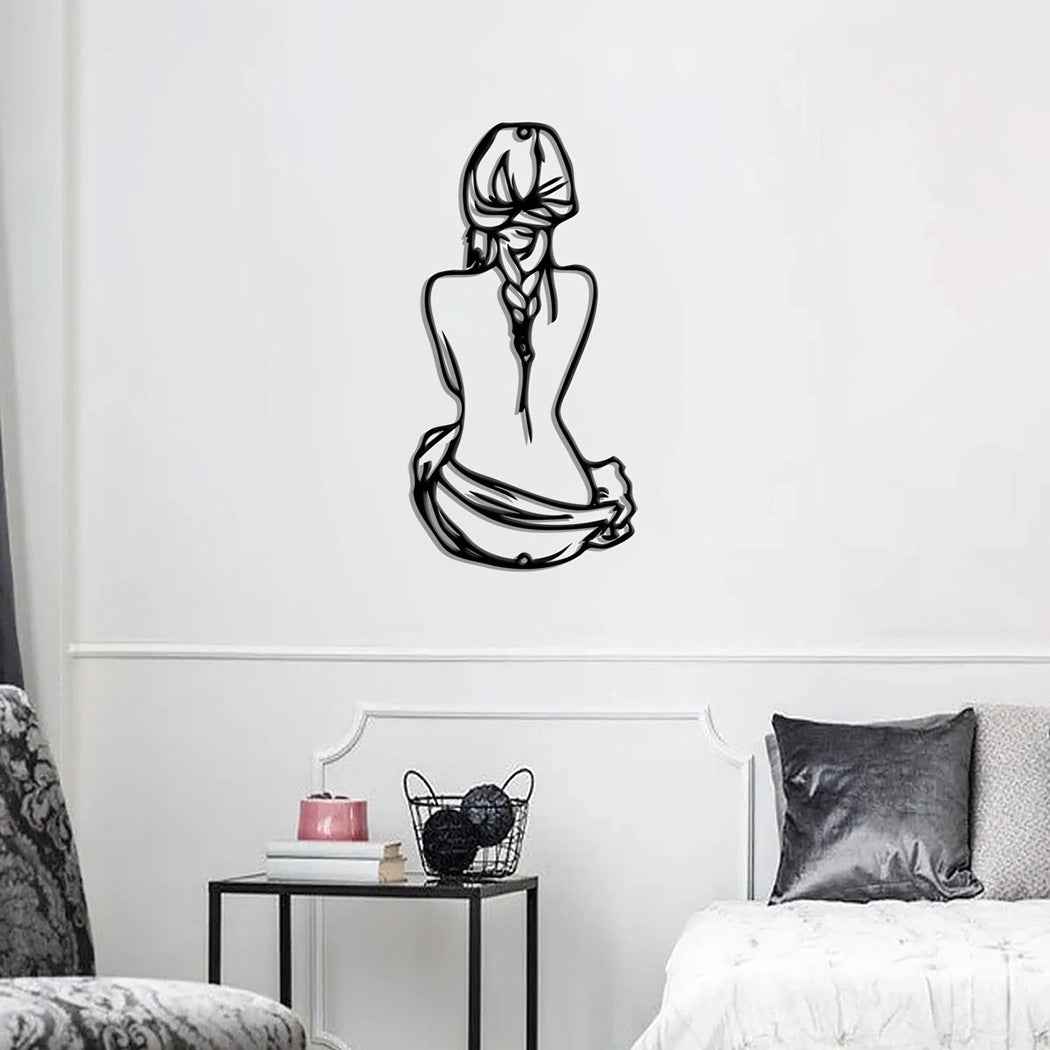 Simple Beauty Line Three-Dimensional Hollow Wall Metal Decoration