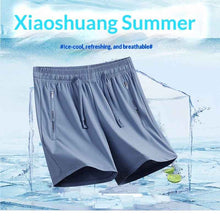 Quick-drying Loose-fitting Mens Sporty Casual Pants Thin Ice Silk Fabric