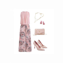 New Stylish Printed High Waisted Pants Set