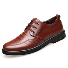 Men's Height Increasing Insole Genuine Leather Business Casual Leather Shoes