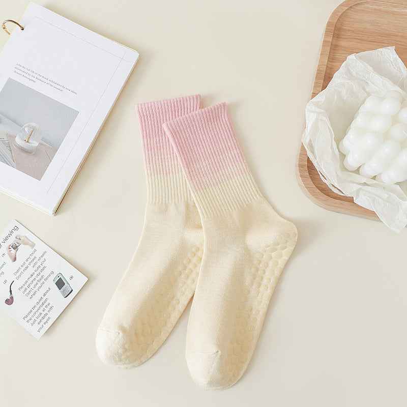 Gradient Yoga Socks Children's Professional Non-slip Autumn And Winter