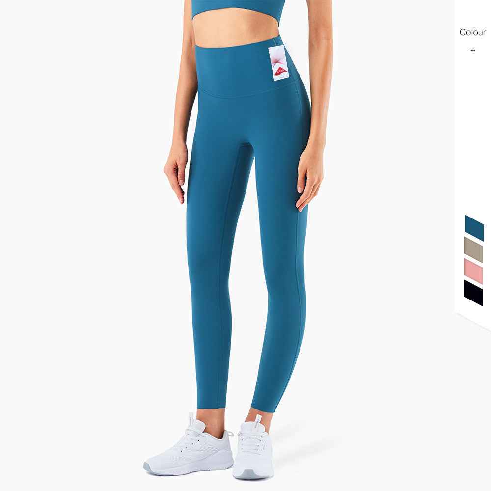 Nude Yoga Pants High Waist Peach Hips Comprehensive Training Fitness Pants Women