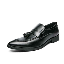 Mens British-style Casual Fashionable Business Tassel Leather Shoes