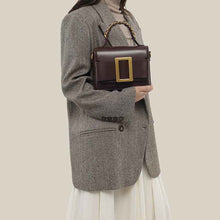 Womens Sleek High-end Patent Leather Crossbody Bag