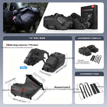 Adjustable-strap Textile Saddle Bag