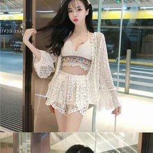 Hot Spring Vacation Beach Embroidery Hollow Swimsuit