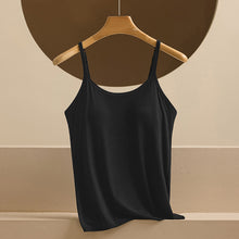 Adjustable Strappy Tank Top Base Layer With Padded Cups
