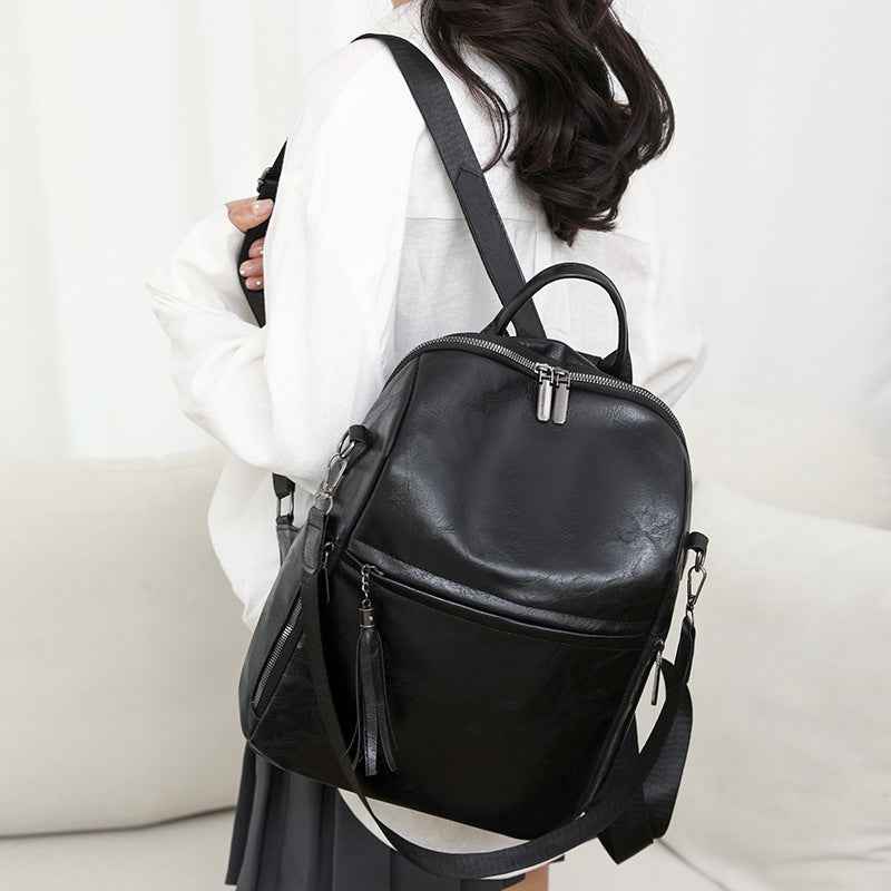 Classic Womens Backpack New Vintage Casual Style For International Trade