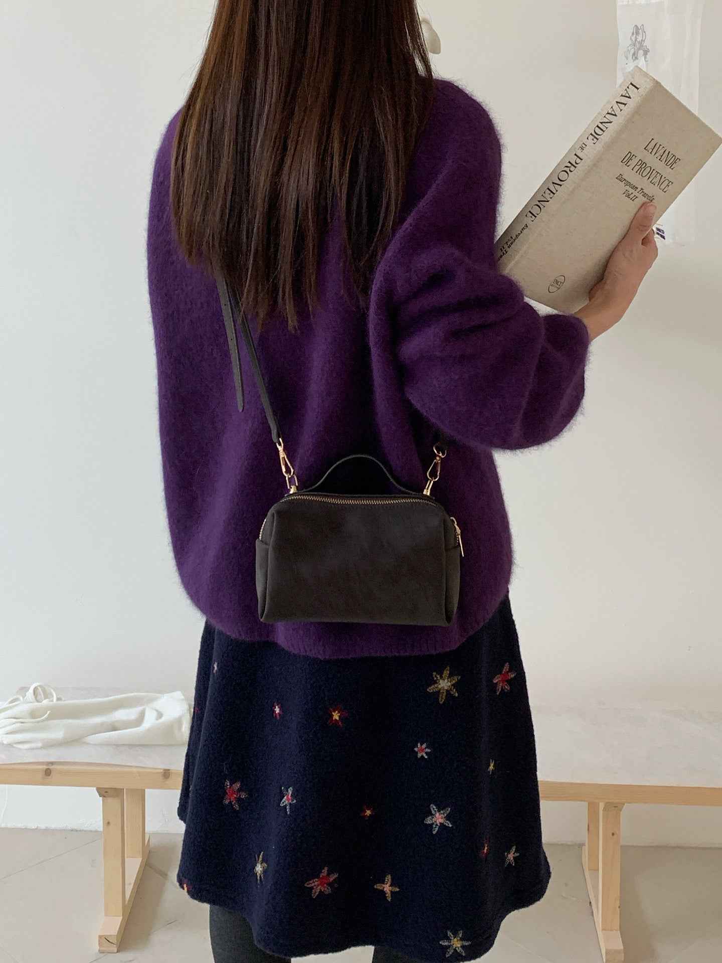Retro Small Square Bag Shoulder Crossbody Bag