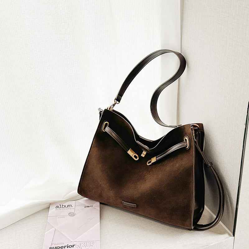 Casual Stylish High-capacity Matte Leather Bag