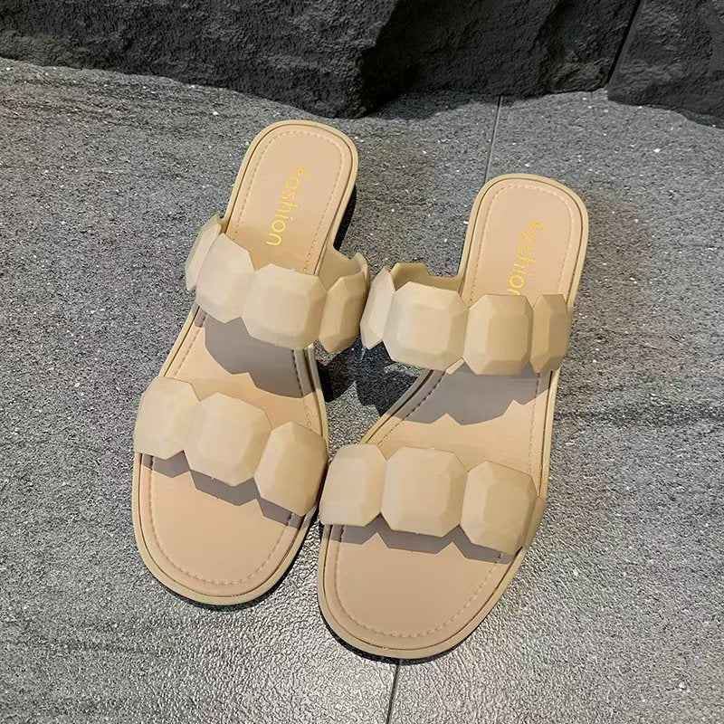 Fashionable Simple Square Toe Sandals For Women
