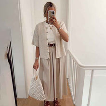 Solid Color Half-open Collar Button Sweaters Women's Clothing Women's Casual Cardigan