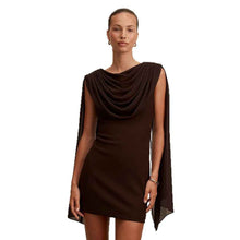 New Solid-Colored Ribbon Womens Dress