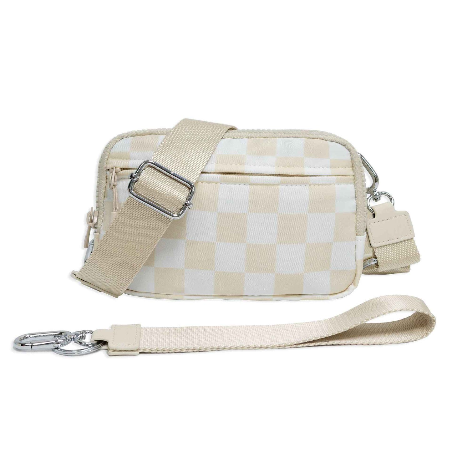 Double-layer Polyester Waterproof Outdoor Sports Running Crossbody Waist Bag
