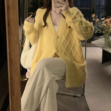 Maternity Autumn Wear Soft Cozy Padded Maternity Coat Knitted Cardigan