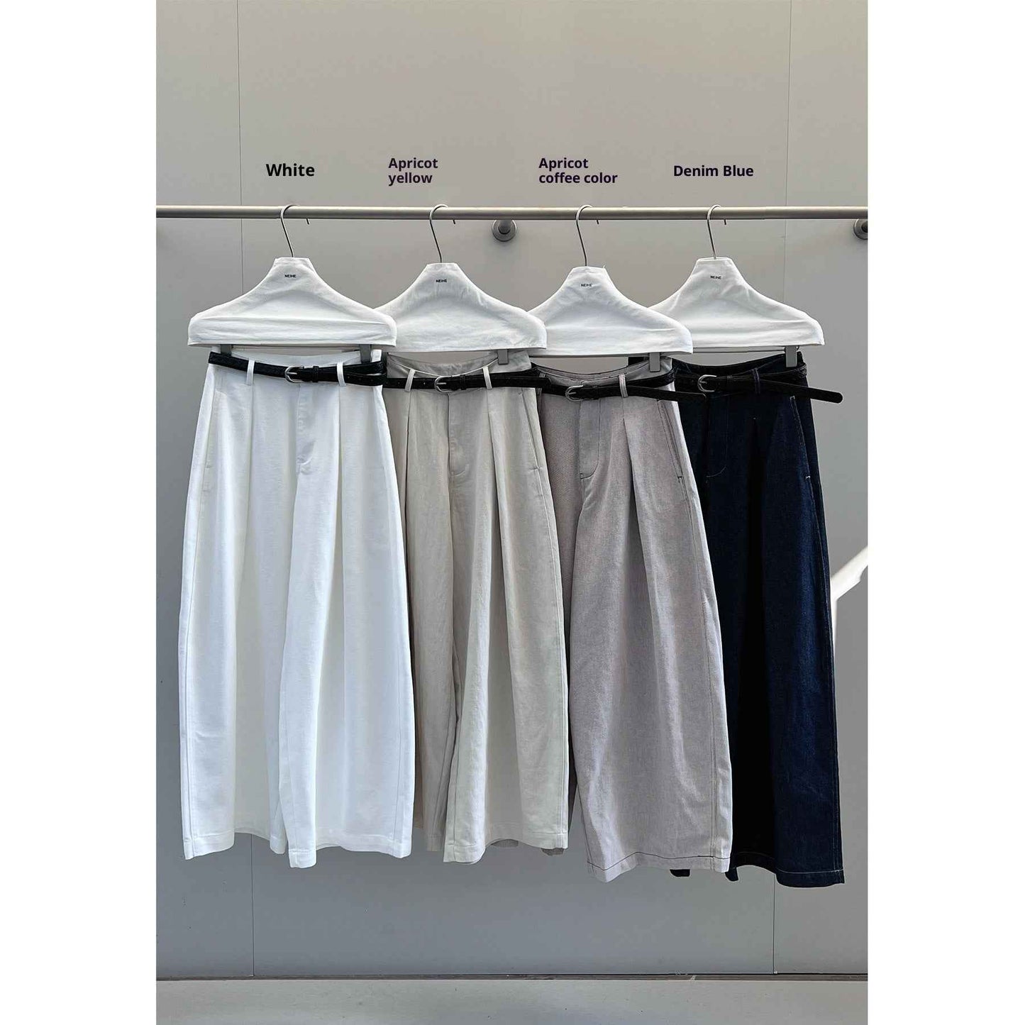 New Versatile Vintage Two-tone Casual Denim Pants