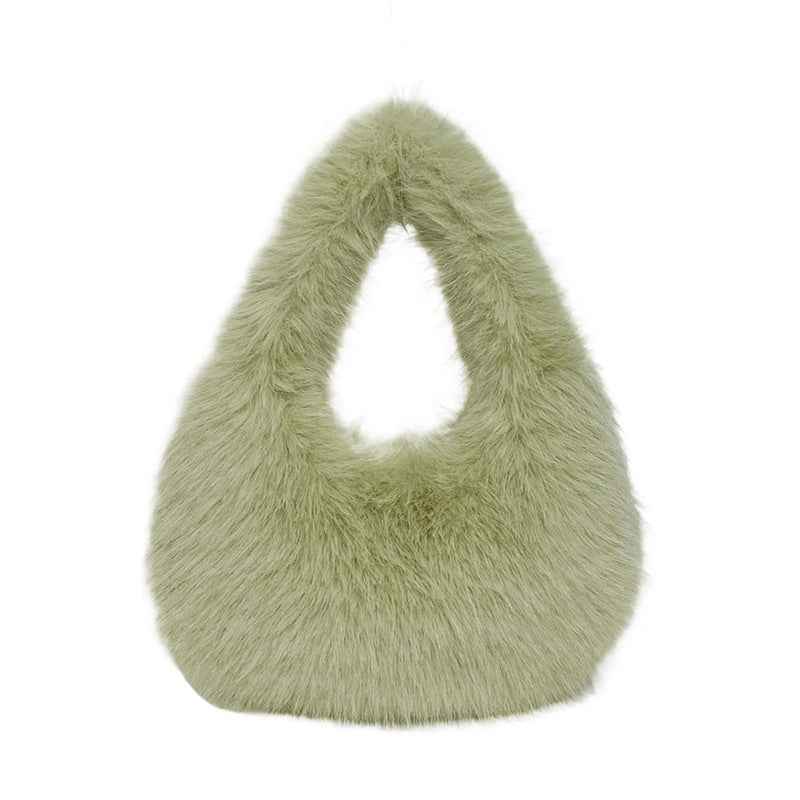 Womens Versatile Simple Plush Tote Bag