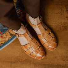 Summer Low Heel Pig Cage Shoes Chunky Heel Retro Roman Sandals For Women