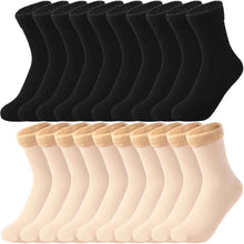 Women's Padded Velvet Warm Soft Medium Tube Socks