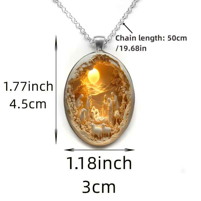 An Elegant Glass Necklace Designed For Everyday Elegance And Special Events. A Thoughtful Gift For Christmas, Easter And More