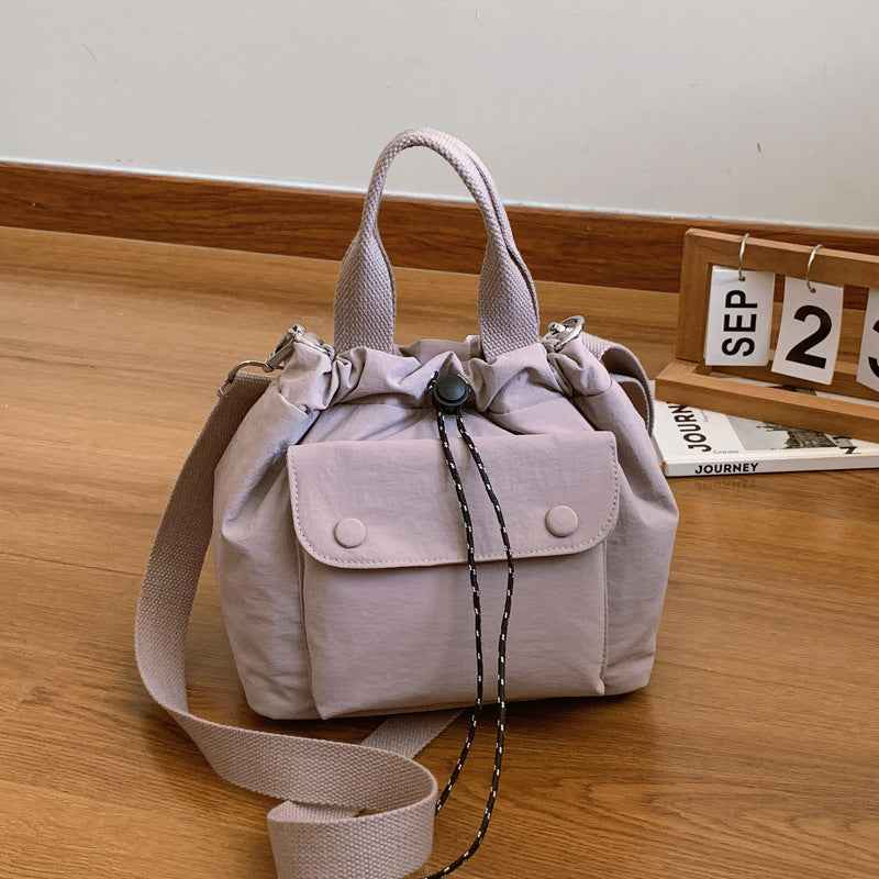Womens Simple Versatile Lightweight Oxford Cloth Shoulder Bag