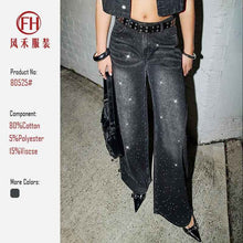 Studded Trendy Curvy Girl Friendly Wide-leg Skinny Jeans