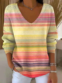 Long Sleeve Sweater Autumn And Winter Printing Fashion Loose Cool Sweaters Women's Clothing