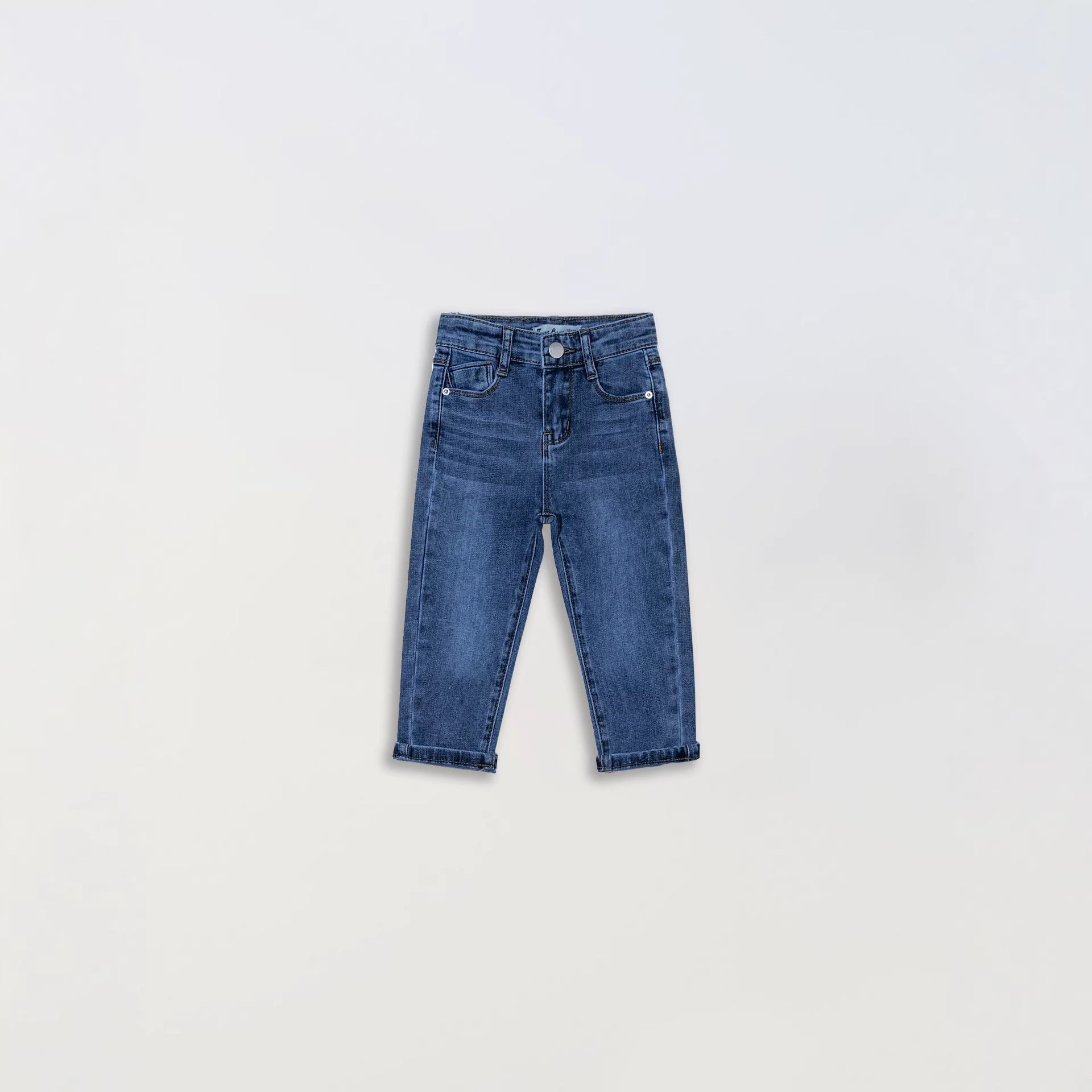 Basic-Style Girls Denim Stretch Trousers by Mirlaine Univers