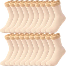 Women's Padded Velvet Warm Soft Medium Tube Socks