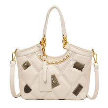 Rarely Seen Diamond-pattern Badge Shoulder Crossbody Bag