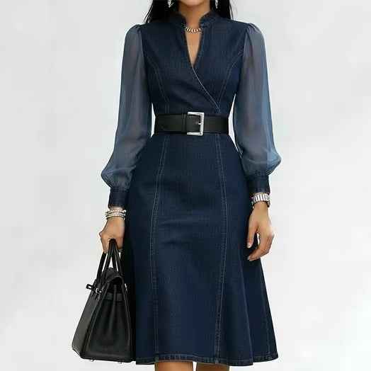 Korean Casual Spring Women's Denim Dress