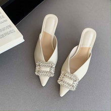 Rhinestone Square Buckle Sandals New Fashion Women