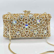 Full-Strass Evening Clutch With Diamond-Inlaid Design For Banquets