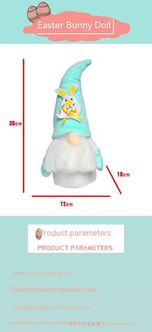 Rabbit Ears Doll Ornaments Easter Elf Doll Gift Decorations